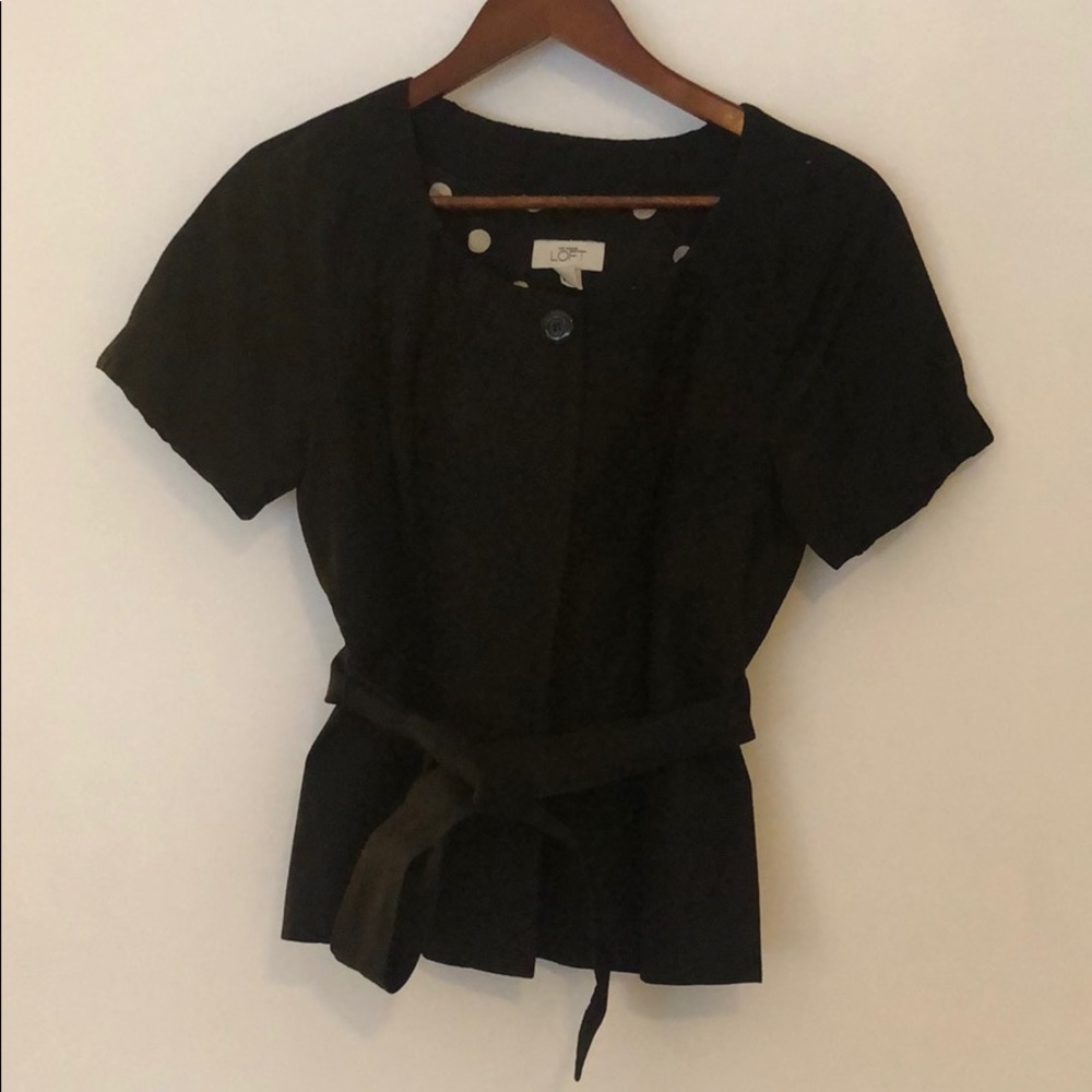 Loft black shortsleeved blazer